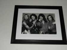 Large Framed Van Halen David Lee Roth, Eddie Van Halen Alex 1979 b/w 24" x 20"