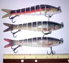 lot of 3 TRUSCENDJointed Swimbait Lures Slow Sinking Baits