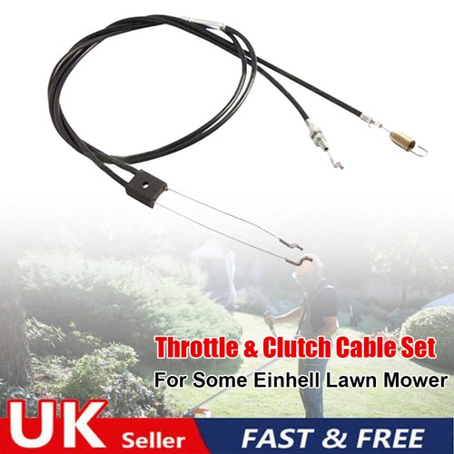 Throttle Cable & Clutch Cable Set For Einhell Lawn Mower Replacement