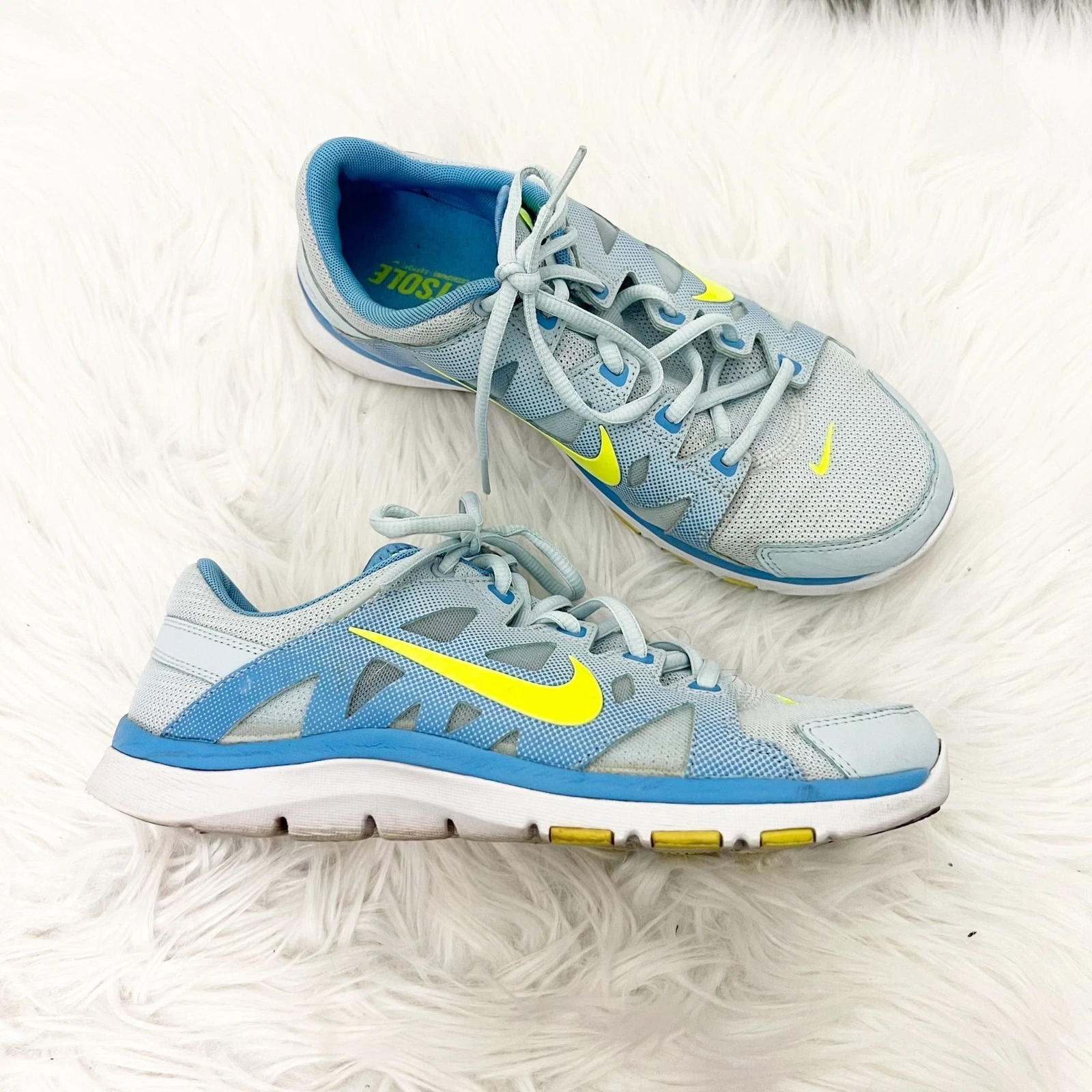 Nike Flex Supreme femme 8 bleu clair chaussures de course athlétique