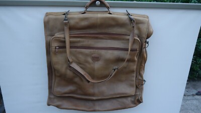 SAAB Vintage Leder Kleidersack Anzugtasche - L 110 cm / B 60 cm