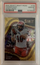 2022 Select Draft Picks Cooper Kupp Hyper Prizm #144 PSA GEM MT 10 POP 2!!!