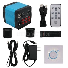 2307su 14MP Industrial Microscope Camera HDMI USB Output w/ 0.5X C-mount Lens -