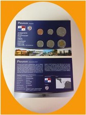 DAS GELD DER WELT Panama (Balboa) KMS + Münzdokument 6 Münzen selten TOP
