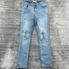 Levi's 512 Jeans Size 20 REG W30 X L30 Boys Slim Taper Mid Rise Medium Wash Blue