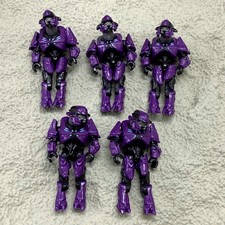Lot 5x Customized Purple Elite Halo Mega Blok...