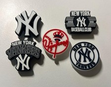 New York Yankees Baseball Shoe Charms For Clogs Lot of 5 Charms