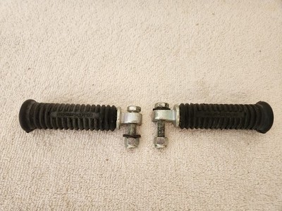 HARLEY DAVIDSON Vintage Black Rubber Foot Pegs (Pair)  OEM ( Look&See) Nice !! 