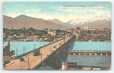 Postcard Granville Street Bridge Vancouver British Columbia Canada