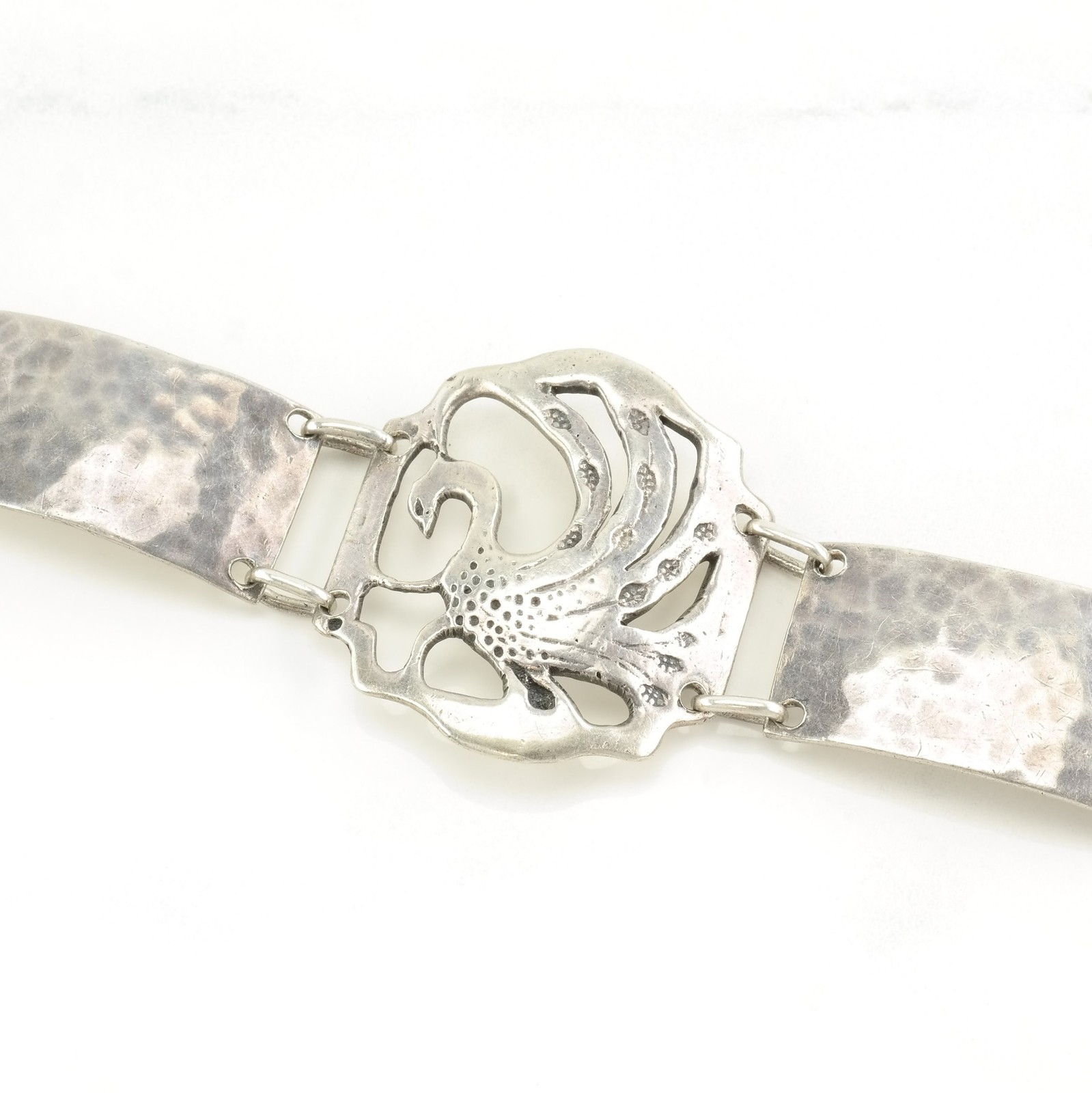 Peacock Motif TC Shop Emery Walter Todd Sterling Silver Bracelet