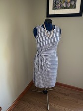 TALBOTS Side Tie Tank Dress, Size Large