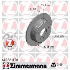 2x Bremsscheibe hinten f&uuml;r Mercedes A-Klasse W168 id53698