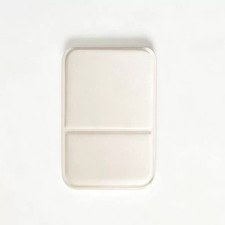 White Mini Folding Makeup Mirror Portable Rectangle Travel Mirror