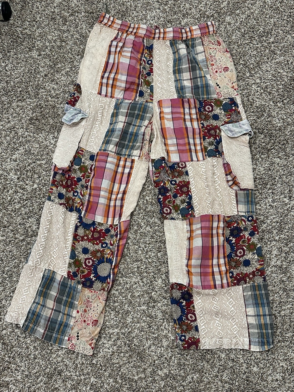 YOUNG THREADS VINTAGE TIERED PATCHWORK PANTS XL - image 8