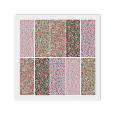 Country Floral JELLY ROLL: 20 2 1/2" x 44" Strips, 100 Cotton Fabric, Dups
