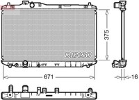 Denso DRM40037 KüHler, MotorküHlung FüR Honda
