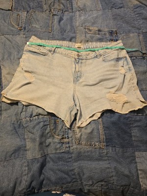 Ripped Denim Shorts ''M jeans'' Size 22w Super Compfy