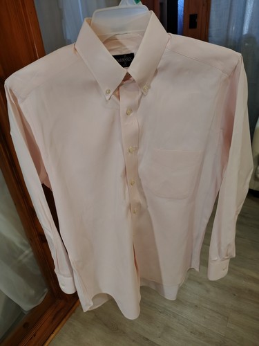 Gitman Bros, Gitman Bros Vintage Mens TTX Oxford Shirt Pink Button Down Cotton USA 14.5 33