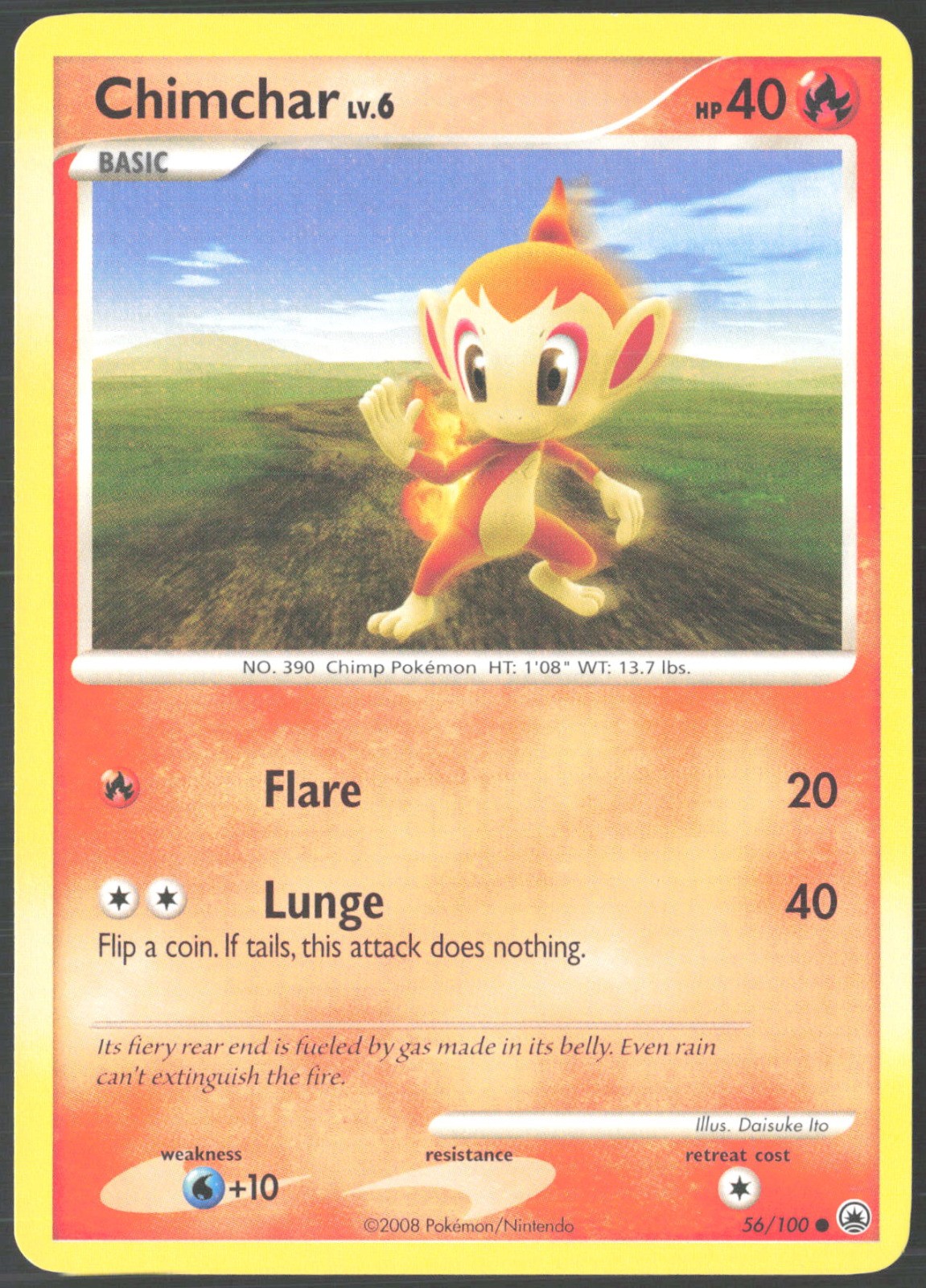 Chimchar (56) 56/100 Majestic Dawn LP