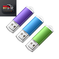 KOOTION USB-Stick 64GB 3er Pack Farbmix Speicherstick USB Flash Drive