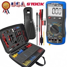 Automotive Multimeter Engine Analyzer Clip Test Leads Kit Probe Wire Break Set