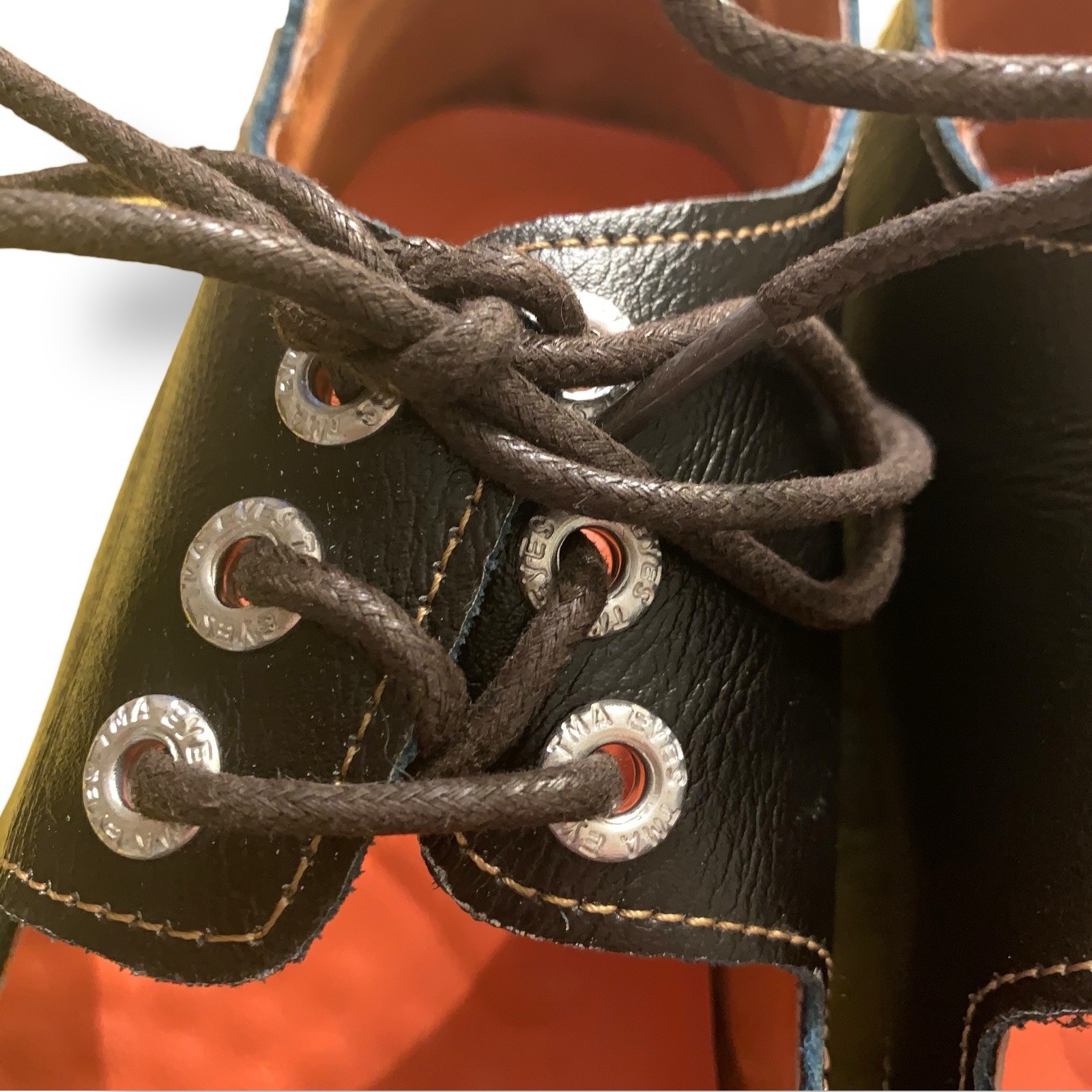 TMA EYES & MAiA Black Hand Stitched Leather Mary Janes Comfort Sz 8 US 39 EU