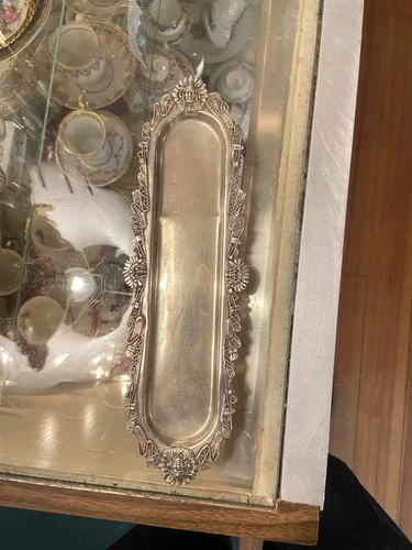 Sterling Silver Lot – Gorham Camellia Spoons + Sterling Tray