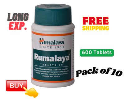 Himalaya Rumalaya 60 Tablets x10 Herbal Joint Mobility Support (600 Tablets)