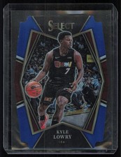 2021-22 Panini Select #165 Kyle Lowry Blue Prizms Die Cut #/249 Miami Heat
