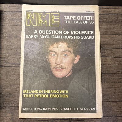 New Musical Express (NME), 10 May 1986, Barry McGuigan, That Petrol Emotion.