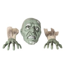 Halloween Decorations Outdoor Scary Skeleton Stakes Zombie Face Hand Lawn Stake