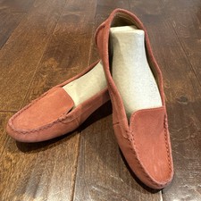 UGG Australia Women Flores Slip-On Leather Loafers Driving Moccasin Size 10