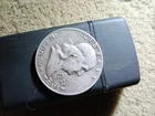 1957 Franklin Half Dollar 50C Philadelphia uncirculated 90% Silver Coin.