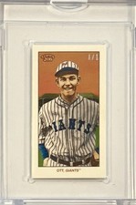 RARE 2023 TOPPS T-206 MEL OTT LOW SERIES 1/1 TY COBB BACK MINI CARD N.Y. GIANTS