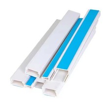 Electrical Cable Trunking PVC Wire Conduit Plastic Cover White