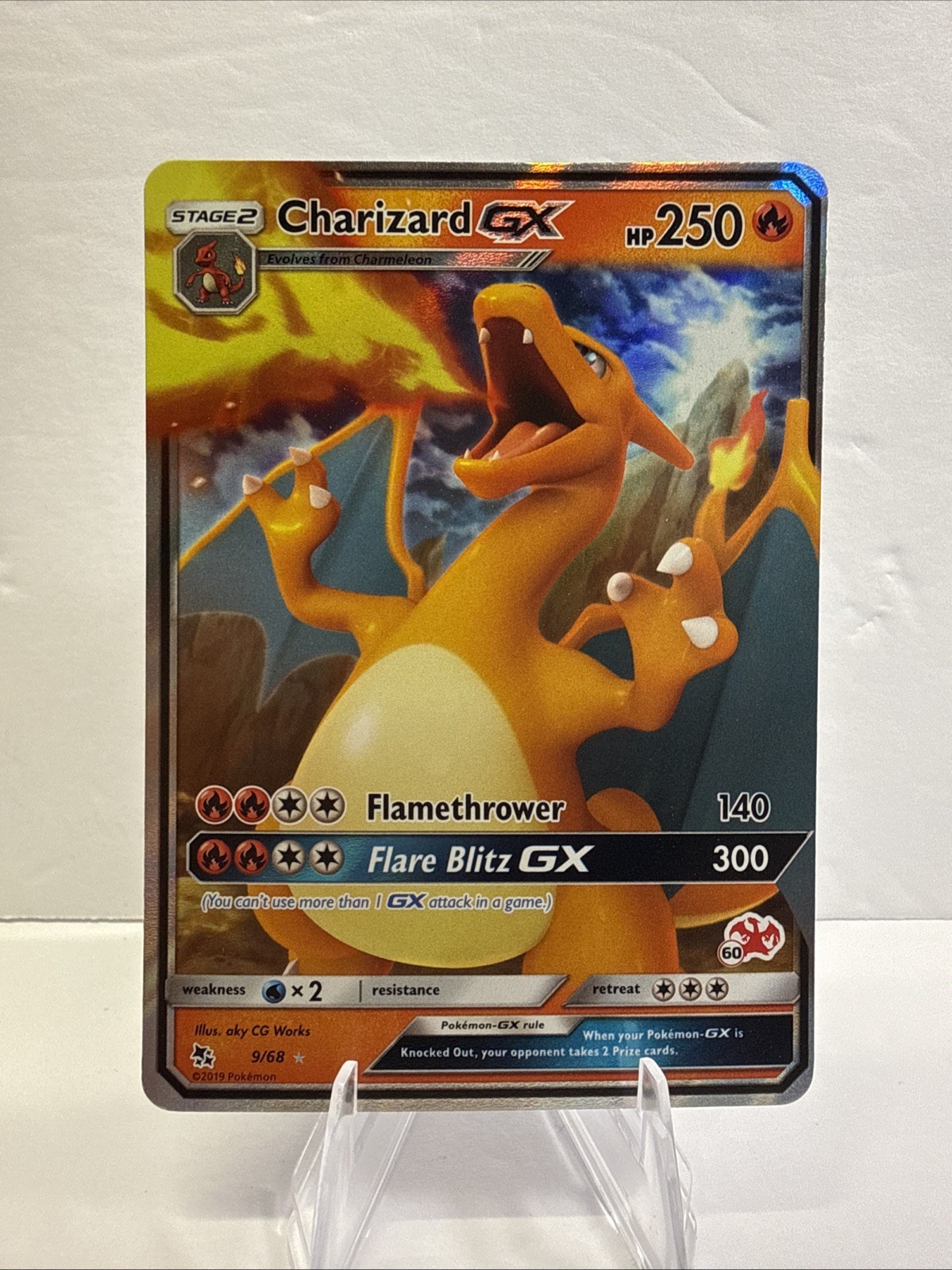 Charizard GX SM211 Promo NM Pokemon Sun & Moon Black Star 2019 SM