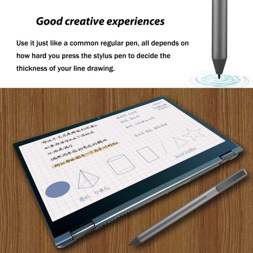Stylet USI Pen Lenovo 14g Gris - Compatible Chromebook ThinkPad C13 Yoga, IdeaPad Flex 5, Duet - 4096 Niveaux De Pression