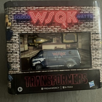 Transformers Collaborative Stranger Things Freakwency and 8-Trax Action Figures