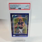 2024 Panini Donruss Optic Caleb Williams #201 Blue Hyper Prizm (RC) PSA 8