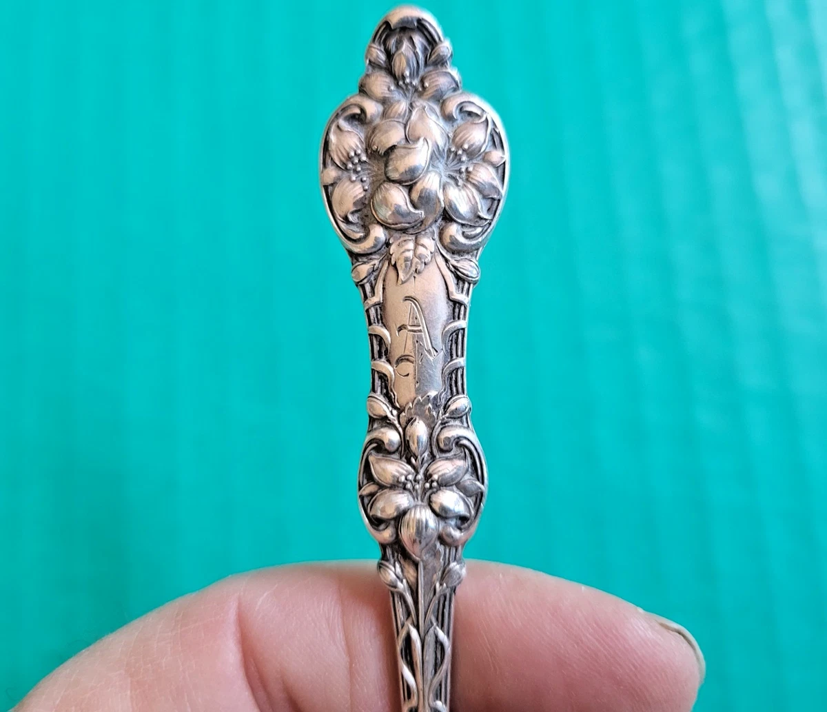 Old Orange Blossom 1900-1940 Antique US Sterling Silver Spoons for