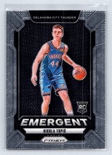 2024-25 Panini Prizm #18 Nikola Topic Emergent Oklahoma City Thunder RC