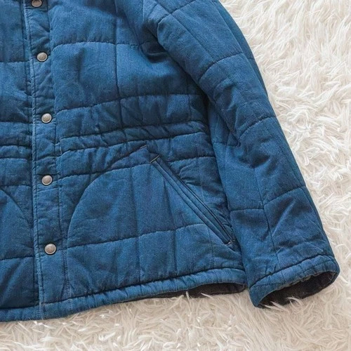 45R Indigo Cotton Quilted 908 Liner Blouson Jacket Excellent image 3