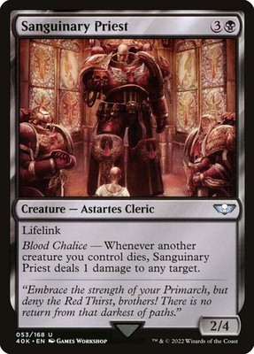 1x Sanguinary Priest - NM - Warhammer 40,000 - SPARROW MAGIC MTG