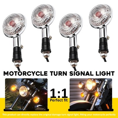 4pcs Turn Signal Indicator Lights For Yamaha XVS1100 Drag Star 400 650 1000