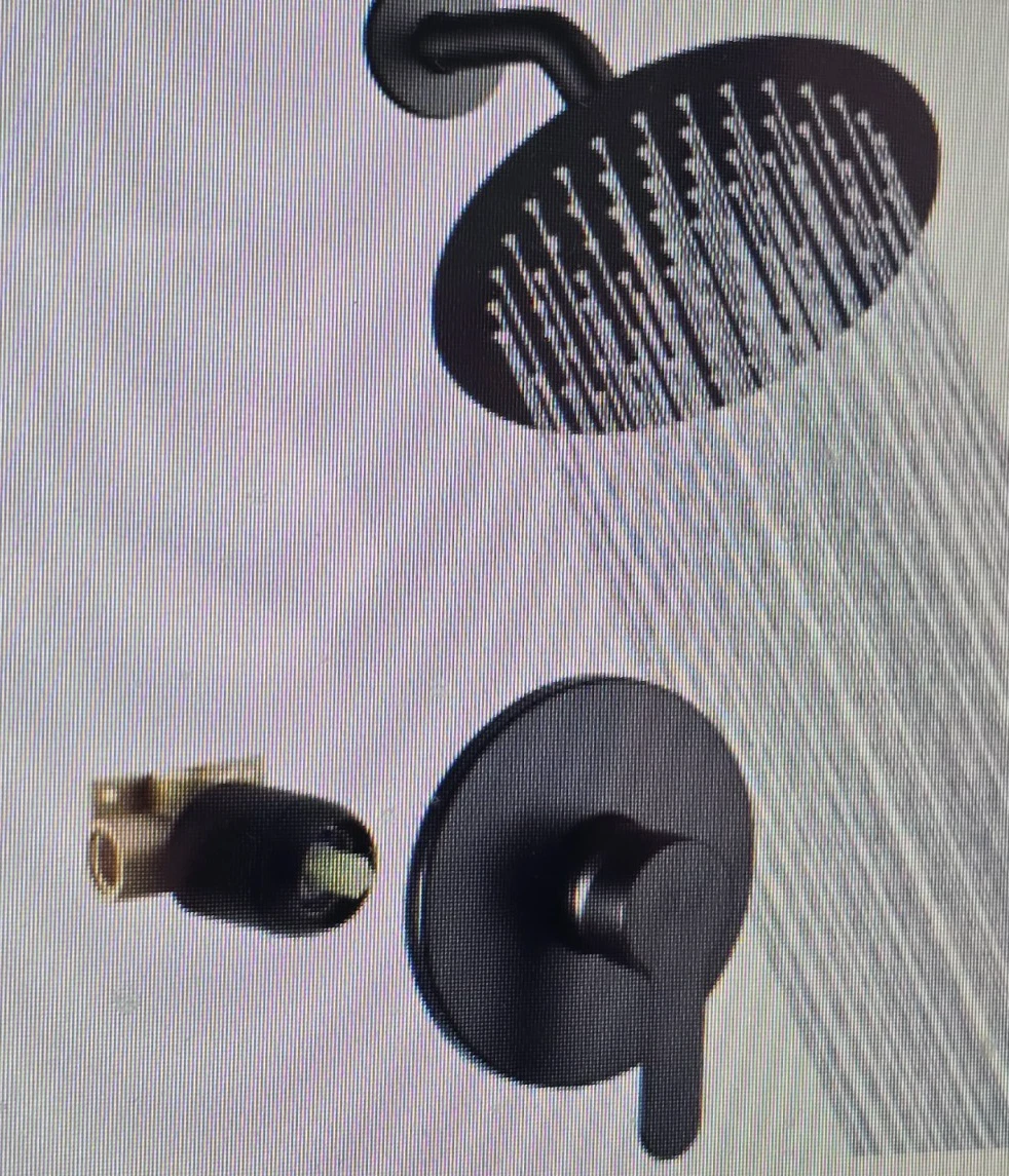 Extra Large Rainfall Shower Head Set Brush Nickel Finish New Open Box