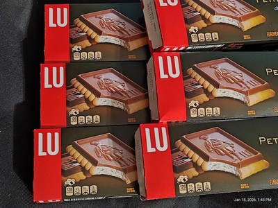 6 Boxes LU Petit Ecolier European Chocolate Biscuit Cookies
