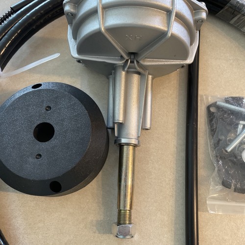 Boat Steering Control Cable 16“ Outboard Mechanical Rotary Steering Kit 16 Feet - Picture 3 of 15