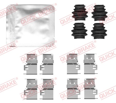 1X Quick Brake 109-0172 ZubehöRsatz Scheibenbremsbelag FüR Kia Hyundai-image