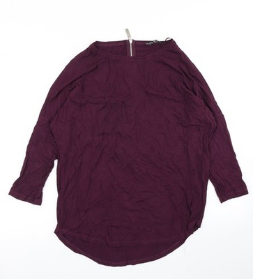 Select Damen lila Basic T-Shirt Größe 10