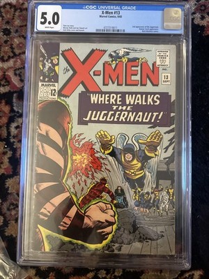 X-Men #13 CGC 5.0 WHITE PAGES 2nd appearance Juggernaut